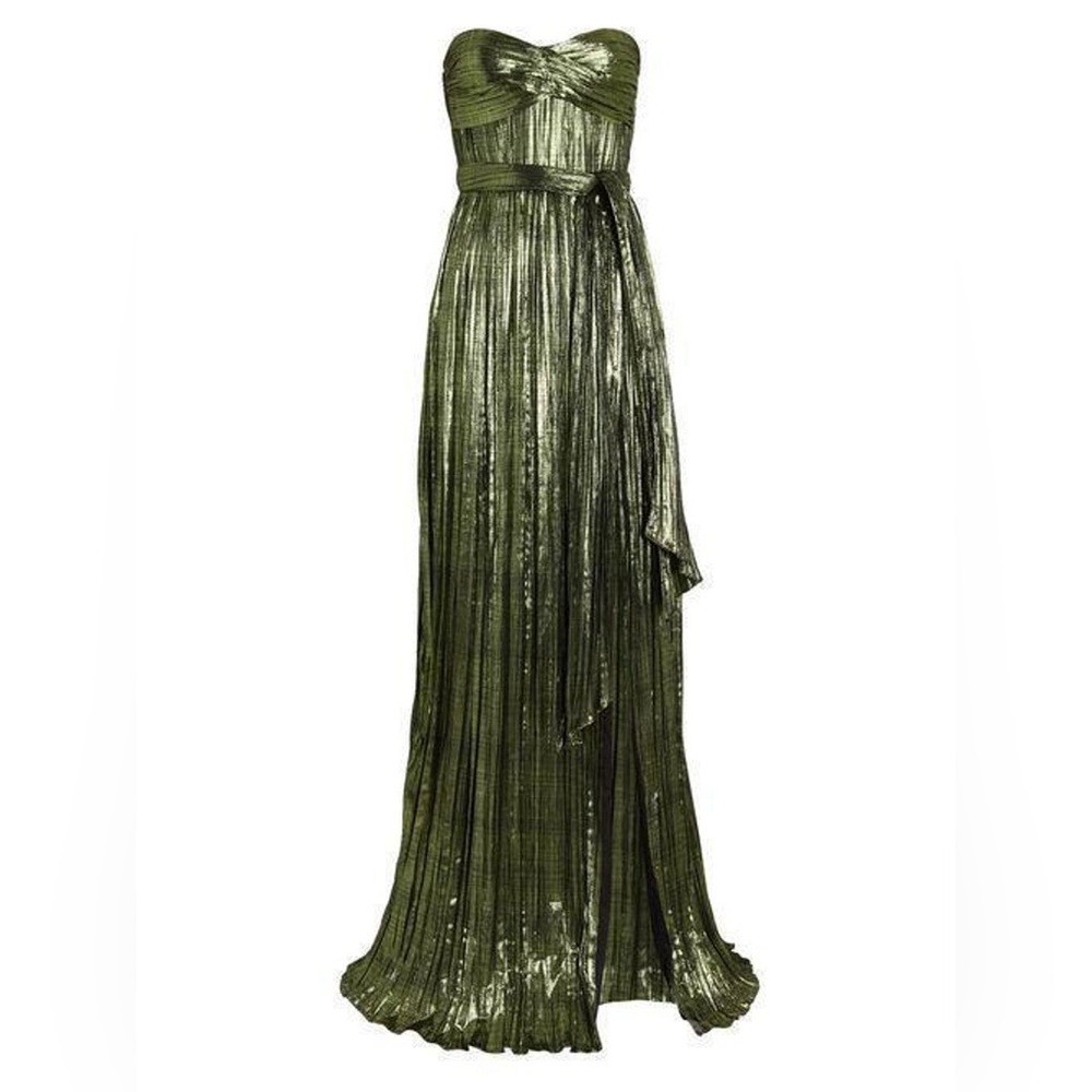 Jonathon Simkhai Metallic Plisse Gown